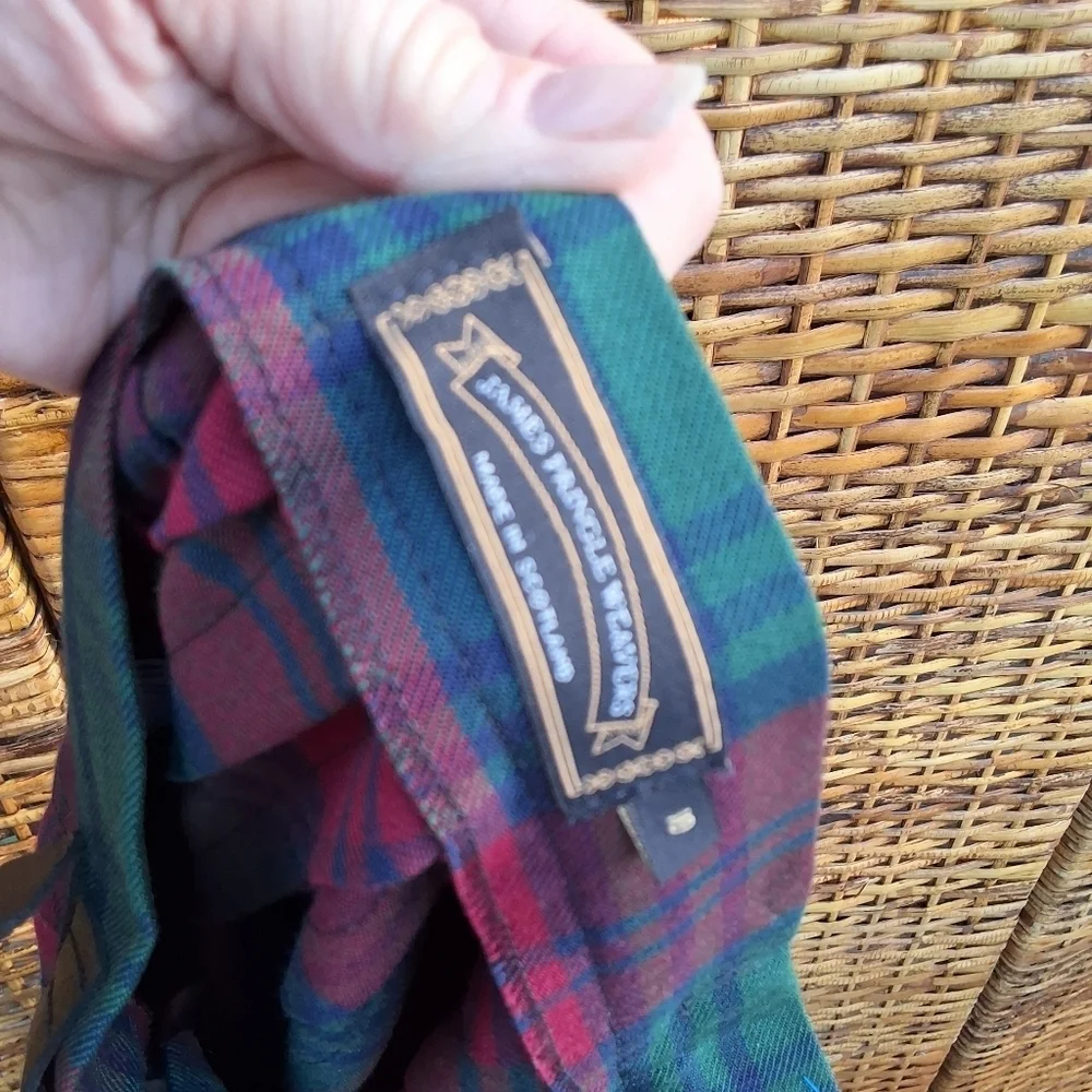 James Pringle Weavers True Tartan Wool Blend Skirt/ Kilt 10 NWT